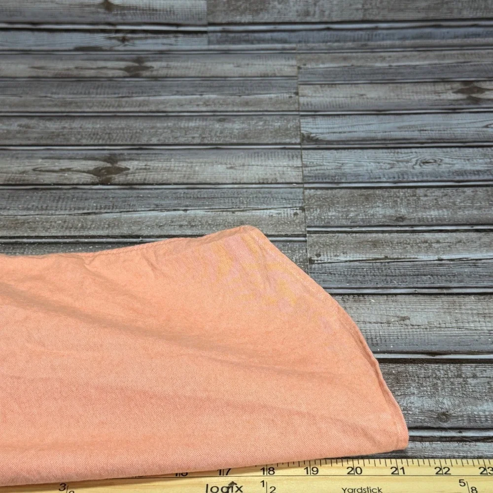 Ralph Lauren Button Down Shirt‎ Kids Size 7 Orange Short Sleeve Oxford Cotton